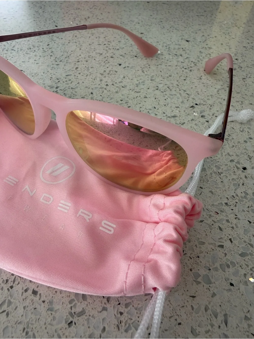 Blenders North Park Guava Queen Sunglasses Polarized Pink glasses with case